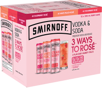Smirnoff Vodka & Soda 3 Ways To Rose